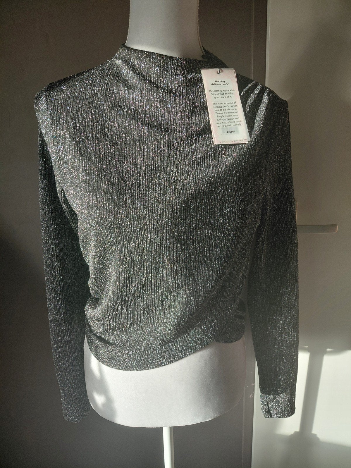 MY JEWELLERY Glitter Top Maat M Nieuw met kaartjes, Kleding | Dames, Maat 38/40 (M), Zwart, Nieuw, Ophalen of Verzenden