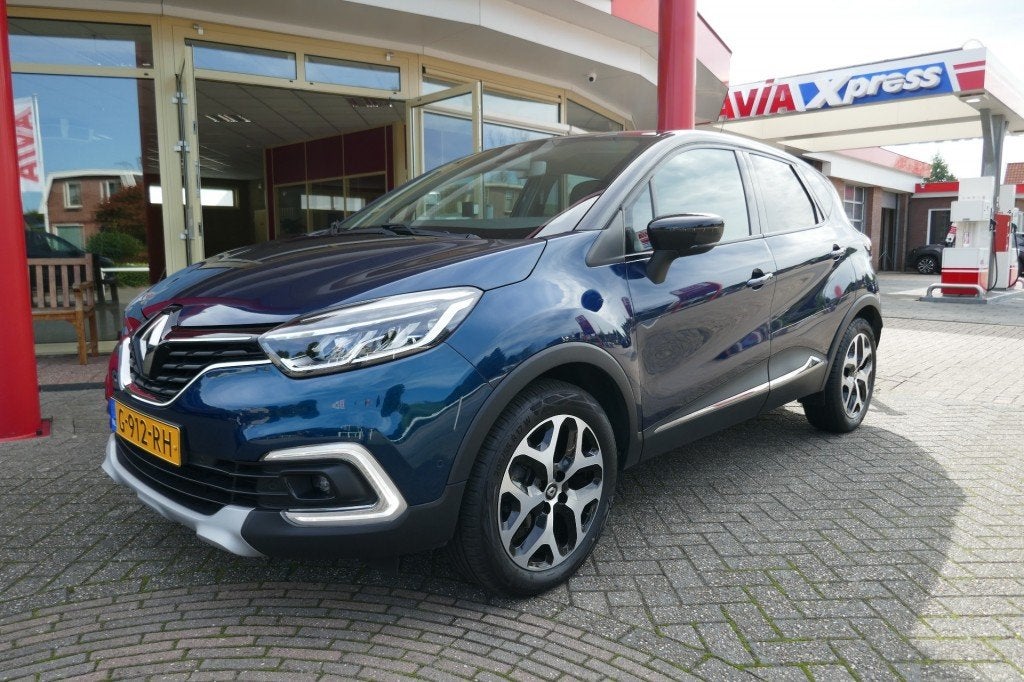 Renault CAPTUR 0.9 TCE INTENS    R-LINK/CLIMA/NL-AUTO/TREKHA, Auto's, 898 cc, Gebruikt, Met garantie (alle), Blauw