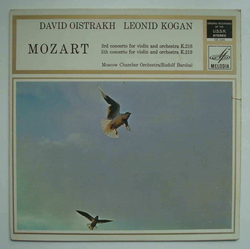 Mozart - K.216, K.219, Original Recording of the U.S.S.R., Ophalen, Gebruikt, Romantiek, 12 inch
