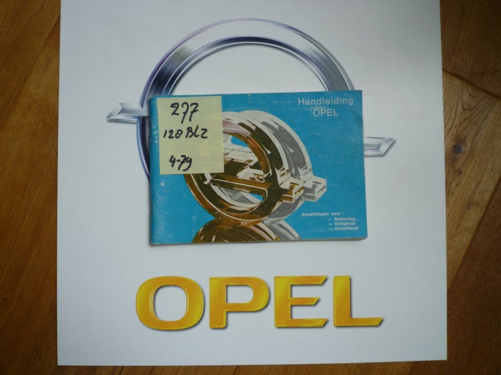 Opel Kadett-C; Ascona-B; Manta-B; Rekord-E handleiding nr277, Ophalen of Verzenden