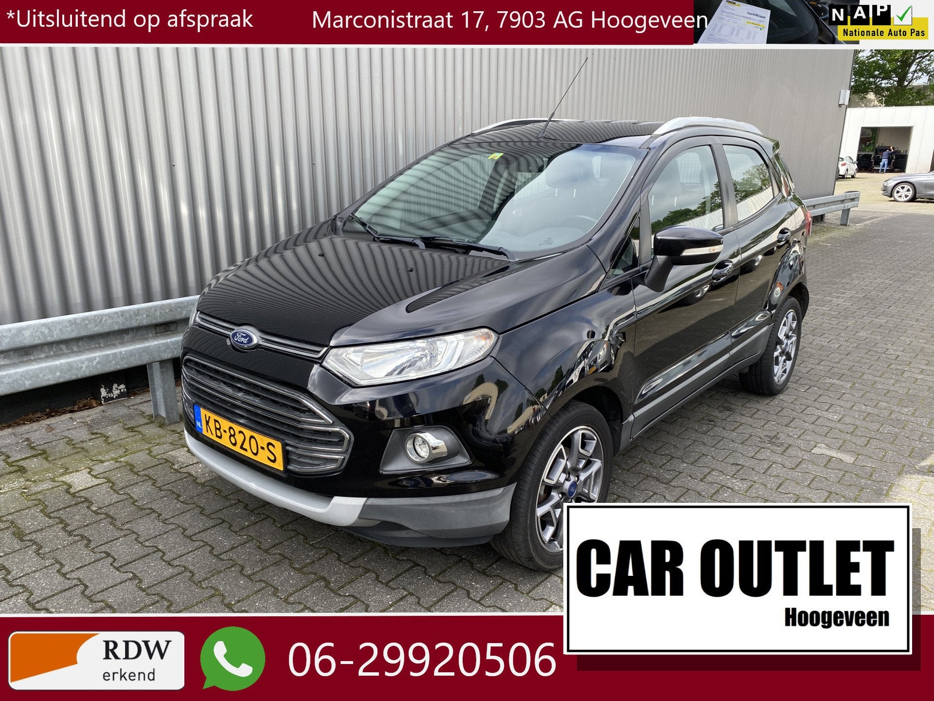 Ford EcoSport 1.0 EcoBoost Titanium 133Dkm.NAP, Clima, Stoel, Auto's, Voorwielaandrijving, Gebruikt, Euro 6, Ecosport
