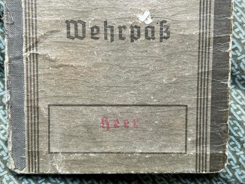 WO2 Wehrpass, Grenz Pionier Bataillon, stossgruppe lehrgang?, Verzamelen, Ophalen of Verzenden, Landmacht, Duitsland, Overige typen