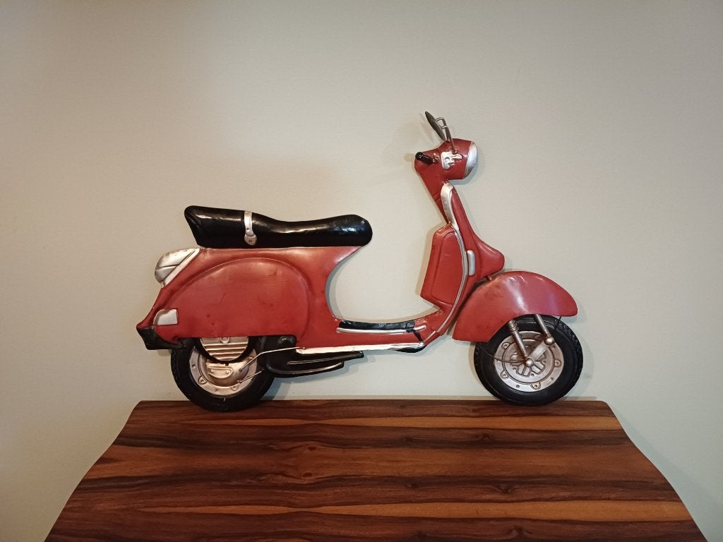 VESPA 3D model decoratie scooter retro vintage LAMBRETTA, Metaal, Gebruikt, Vintage, Wandbord of Wandpaneel