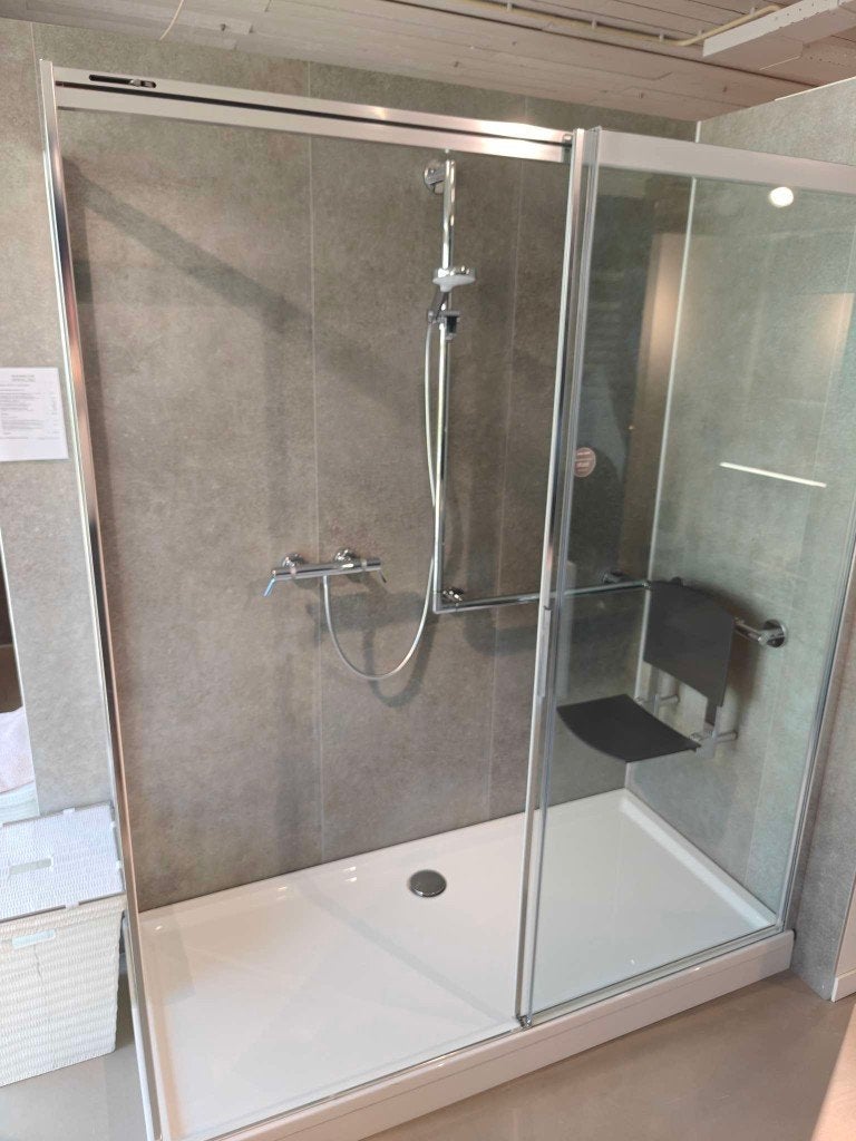 Douchecabine Duka Aqua 5000 incl. douchebak 180x80 cm, Ophalen, Nieuw, Chroom, Douche