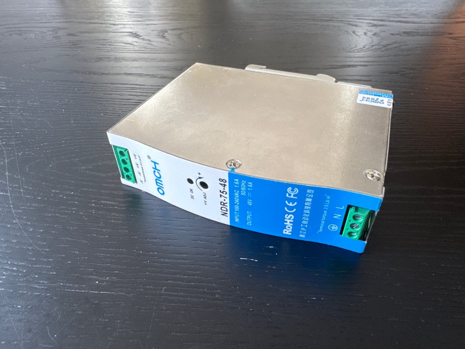 DIN-rail Voeding 48V 1.6A, Ophalen, Zo goed als nieuw