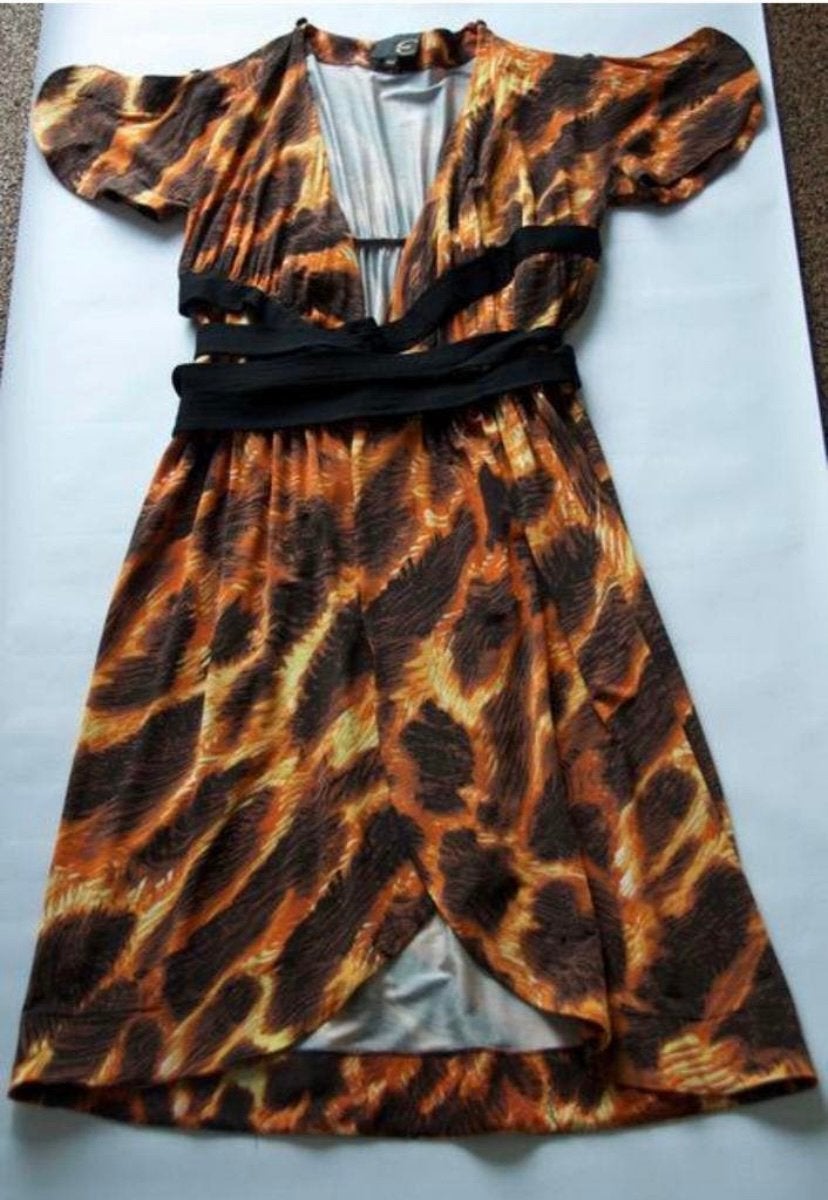 Just Cavalli Jurk, Kleding | Dames, Maat 38/40 (M), Oranje, Ophalen of Verzenden, Zo goed als nieuw