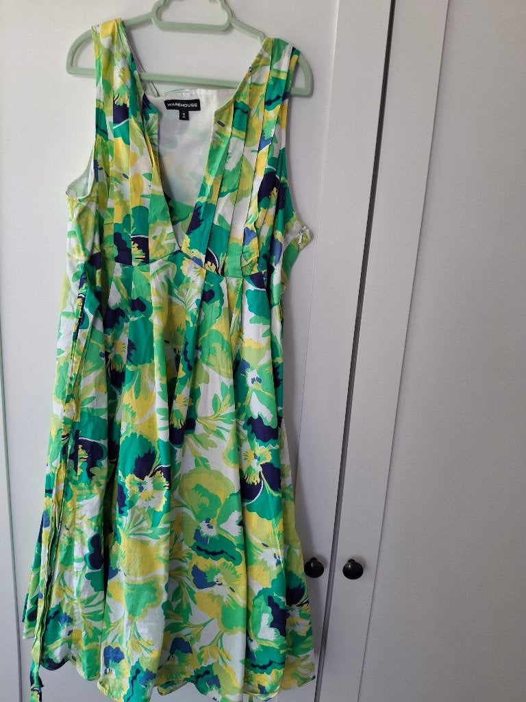 Vintage jurk, Maat 38/40 (M), Meerkleurig, Ophalen of Verzenden, Zo goed als nieuw