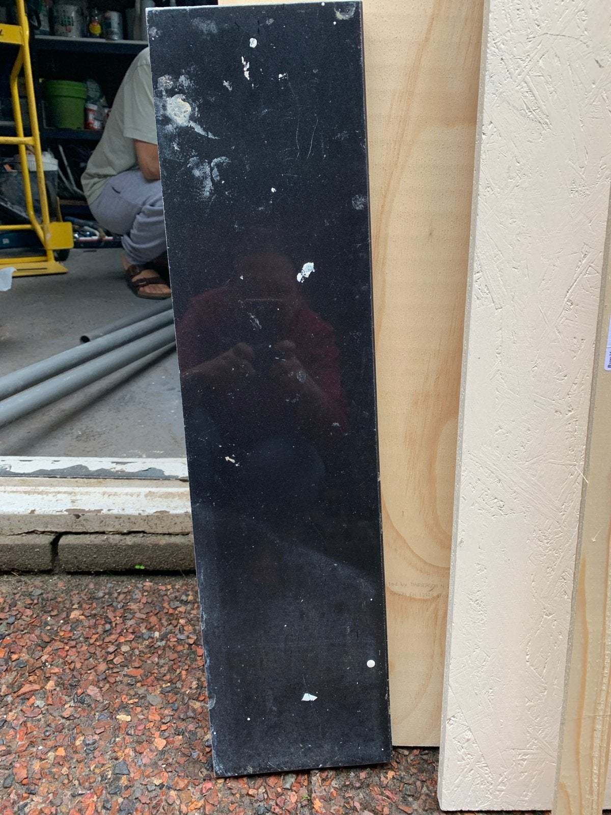 Zwarte marmeren plaat/dorpel, Ophalen, Gebruikt, 25 tot 50 mm, Overige typen