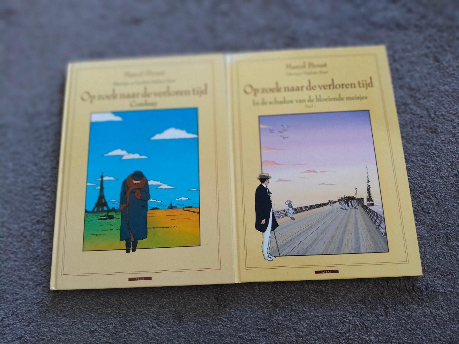 Marcel Proust - Op zoek naar de verloren tijd (2 delen), Meerdere stripboeken, Ophalen of Verzenden, Zo goed als nieuw, Marcel Proust