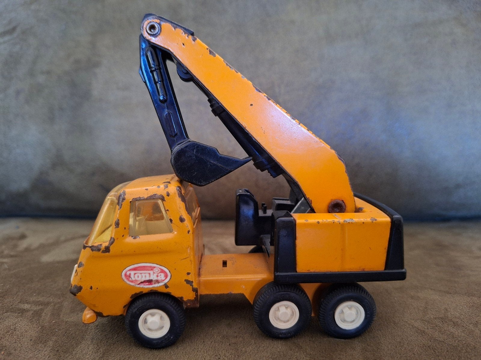 Tonka Truck - Oranje Graaflaadmachine (1977) - Nr. 944, Ophalen of Verzenden, Gebruikt, Overige typen, Overige merken