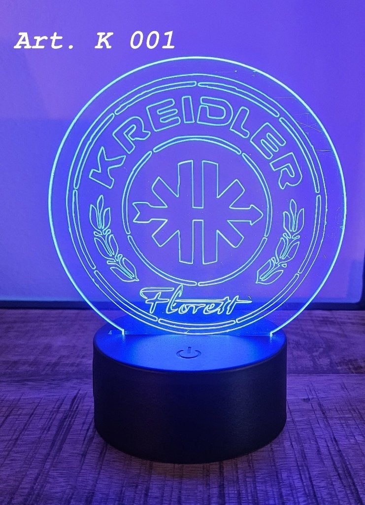 Gegraveerde Kreidler, Zundapp, Puch, Hercules LED lamp, Verzenden, Nieuw, Overige typen
