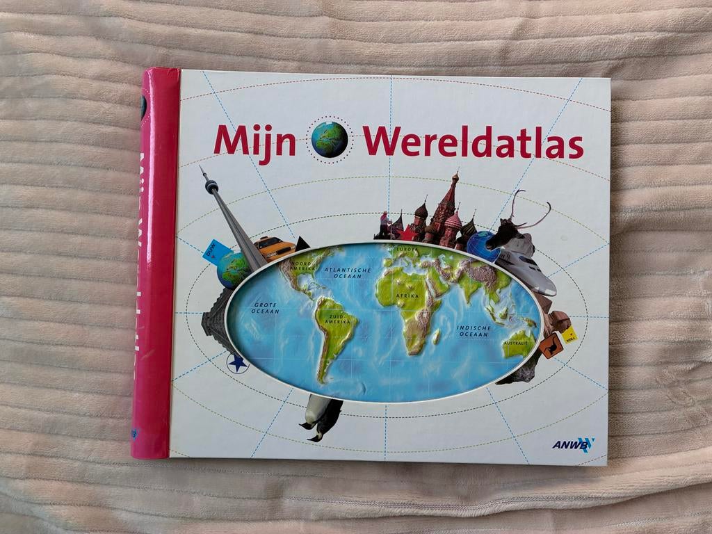 Mijn Wereldatlas - ANWB Boek, Boeken, Atlassen en Landkaarten, Overige atlassen, 2000 tot heden, Ophalen of Verzenden, Zo goed als nieuw