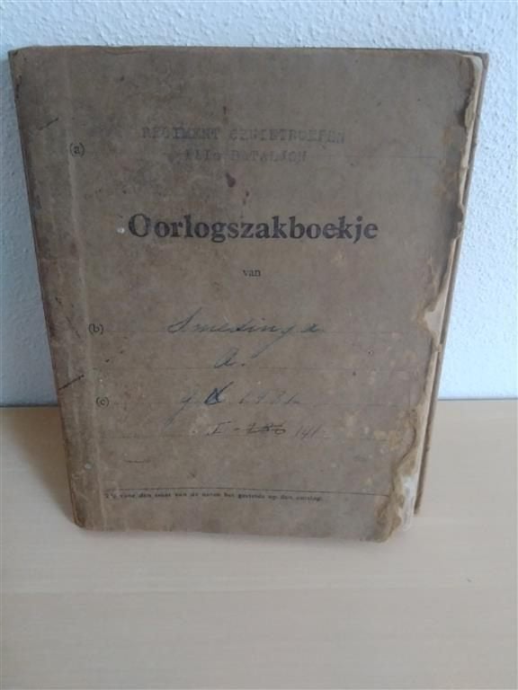 Oorlogszakboekje Regiment Genietroepen NL pre40, Ophalen of Verzenden, Landmacht, Nederland, Boek of Tijdschrift