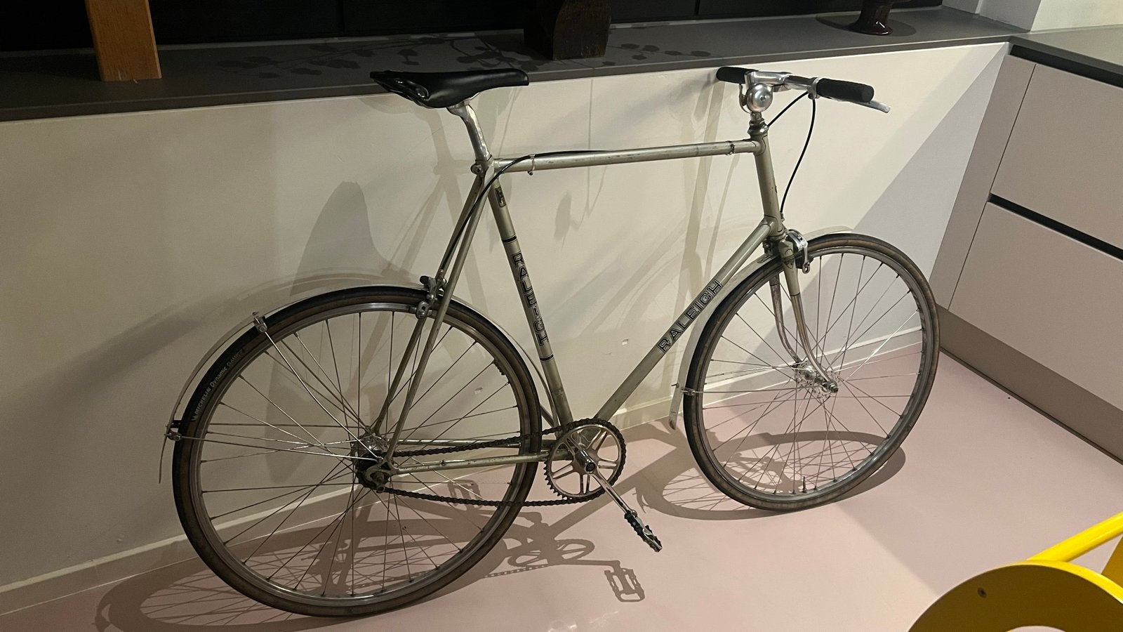 Raleigh Competition Singlespeed 531 reynolds frame maat 63, Gebruikt, Staal, 61 tot 65 cm, Ophalen