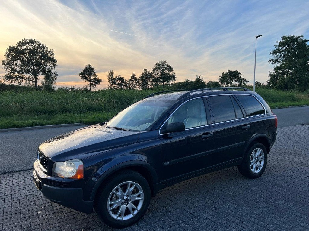 Volvo XC90 2005 | 224.000 km | Met nieuwe Distributieriem, Beige, Blauw, Leder, Bedrijf
