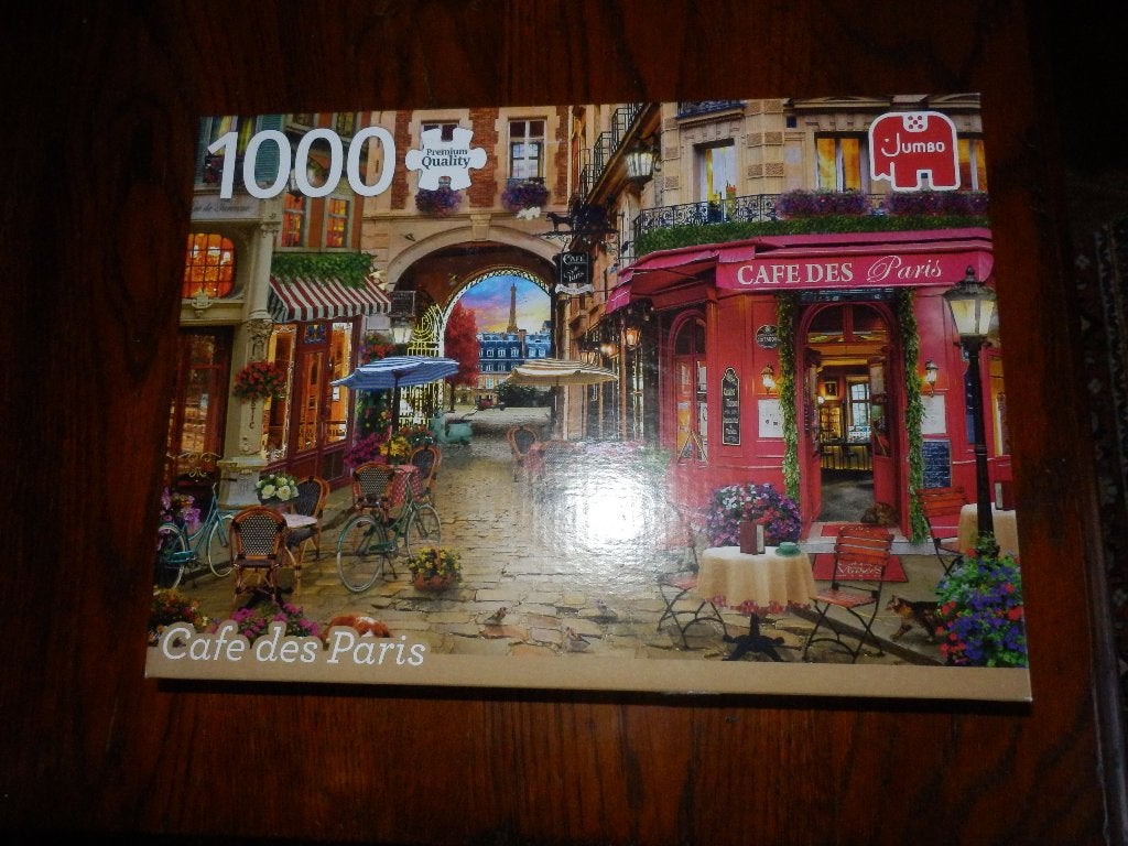 Jumbo legpuzzel 1000 stukken +++++ Cafe Des Paris., Ophalen of Verzenden, 500 t/m 1500 stukjes, Zo goed als nieuw, Legpuzzel