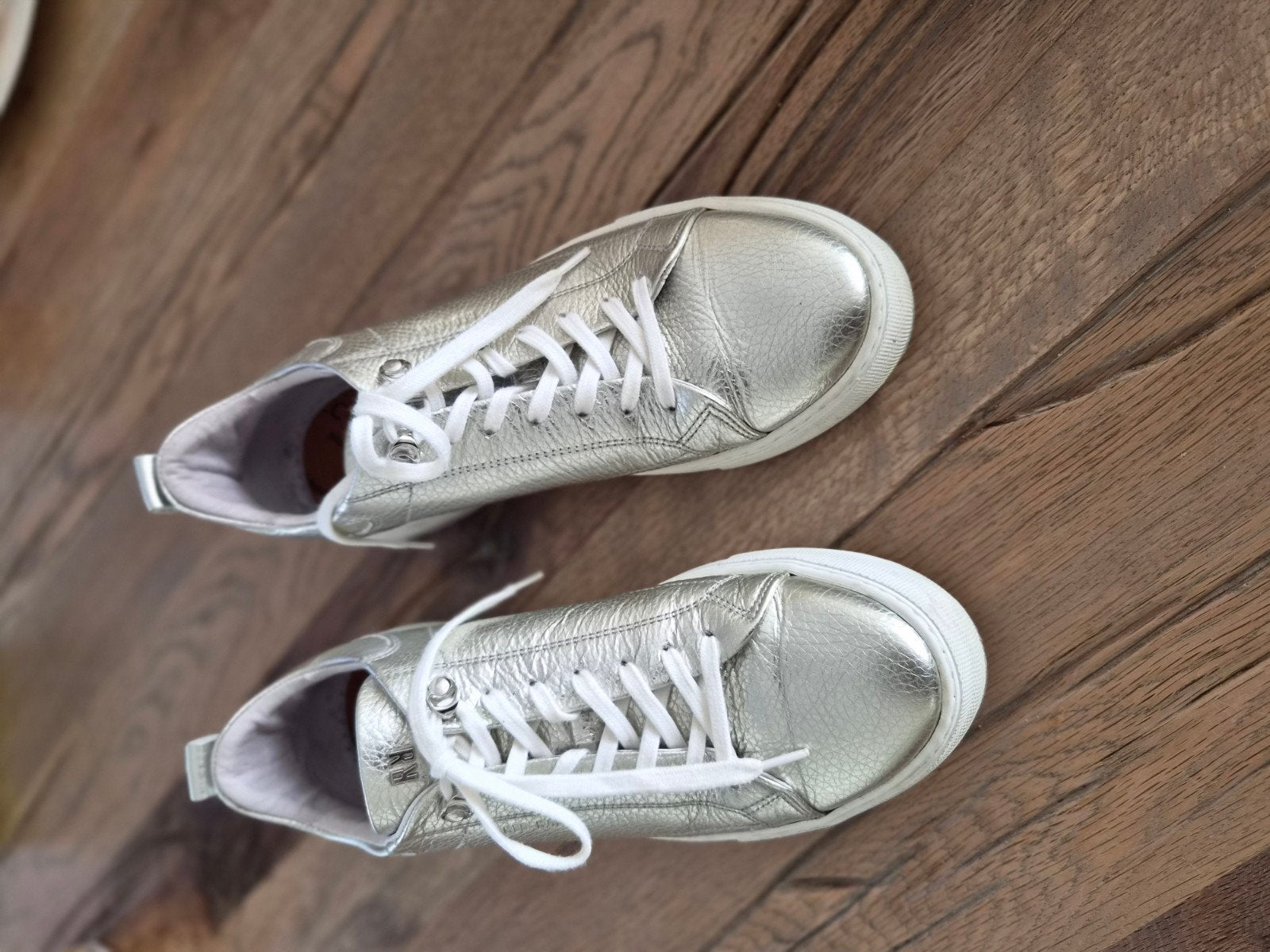 Zilverkleurige Ragg sneakers - Maat 40, Ophalen of Verzenden, Zo goed als nieuw, Overige kleuren, Sneakers of Gympen