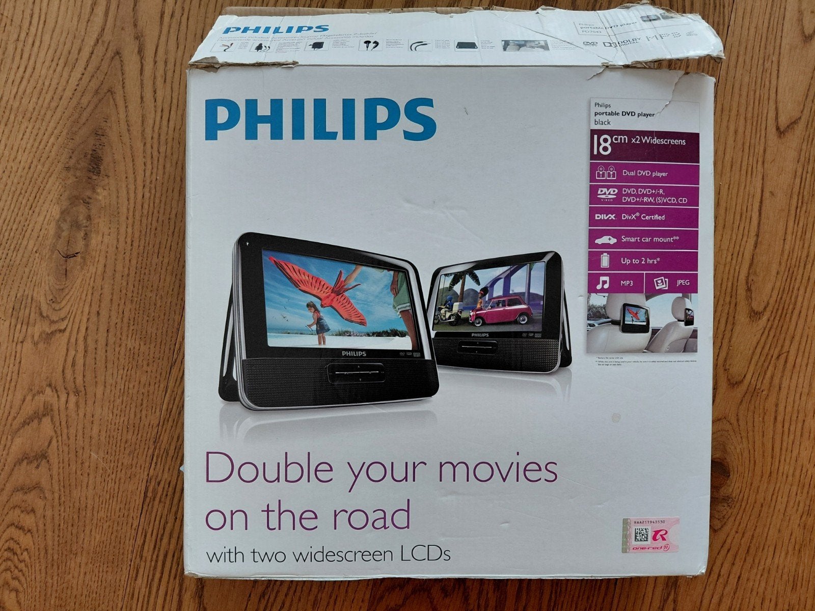 Philips Draagbare DVD-speler met 1 scherm, Audio, Tv en Foto, Dvd-spelers, Philips, Gebruikt, Draagbaar, Ophalen