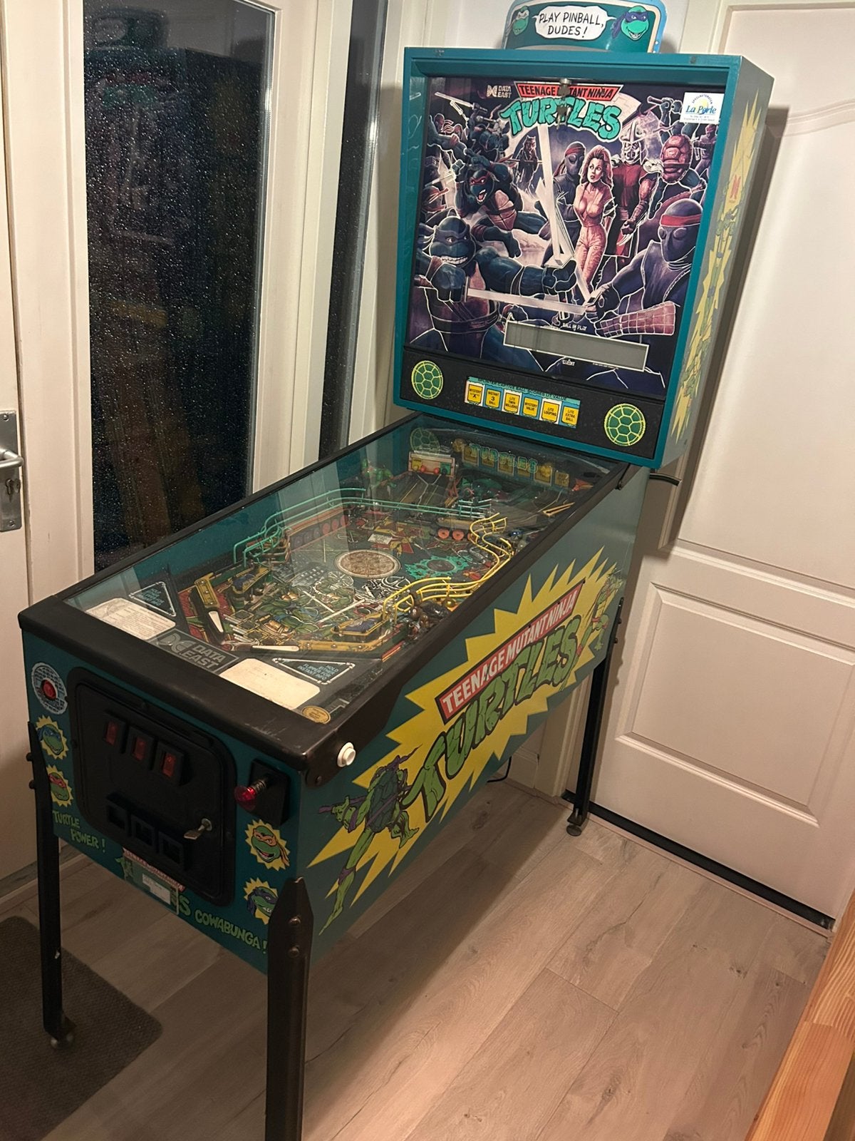 Data east turtles + topper flipperkast, Verzamelen, Ophalen, Zo goed als nieuw, Flipperkast