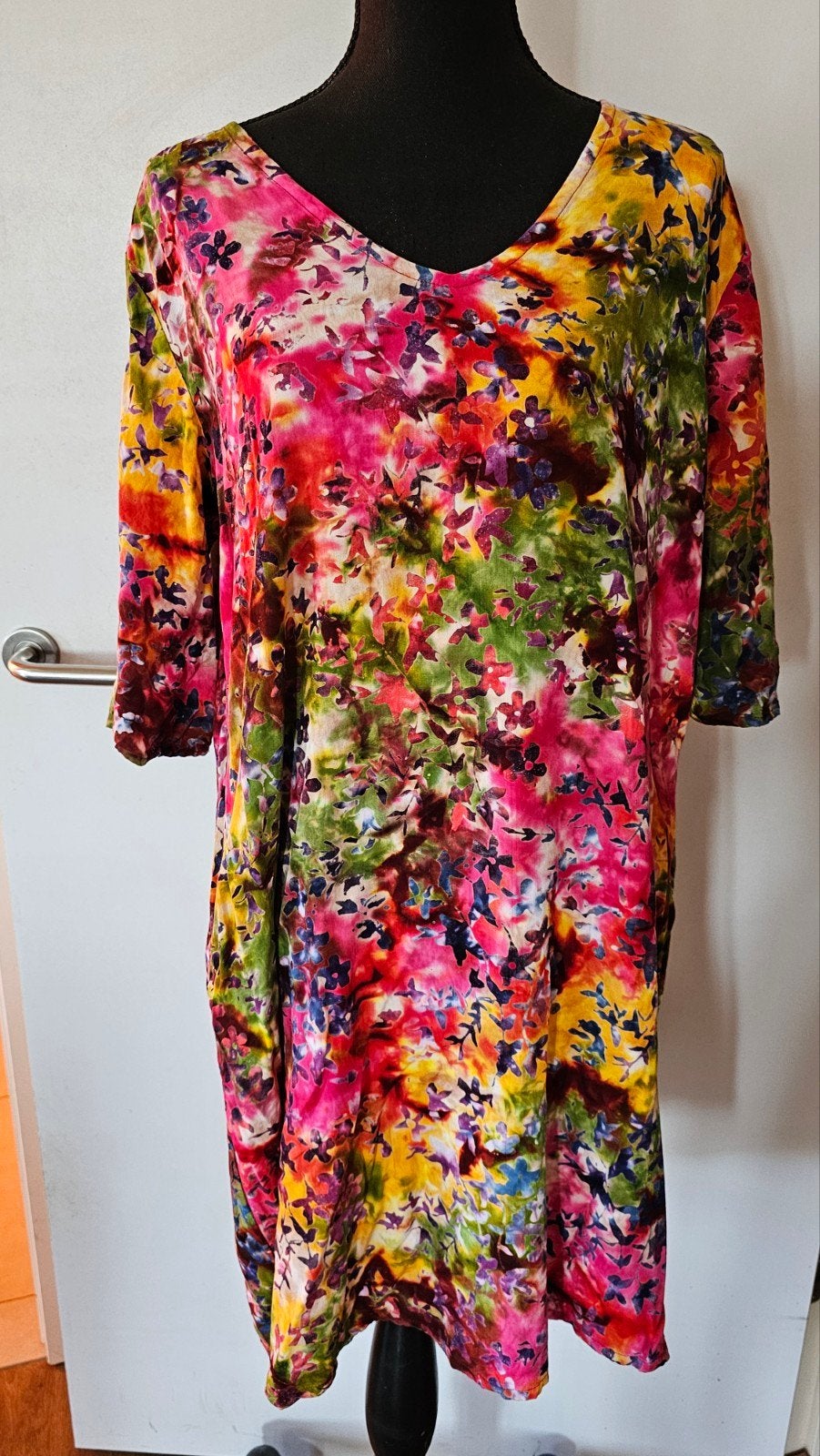 Nieuwe super kleurrijke jurk van Art/Heart 44/46, Kleding | Dames, Grote Maten, Ophalen of Verzenden, Zo goed als nieuw, Overige kleuren