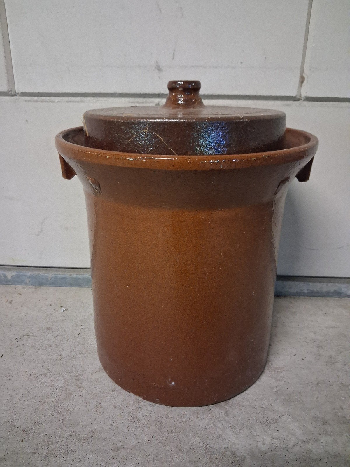 Fermetatievat voor kimchi of zuurkool, Ophalen