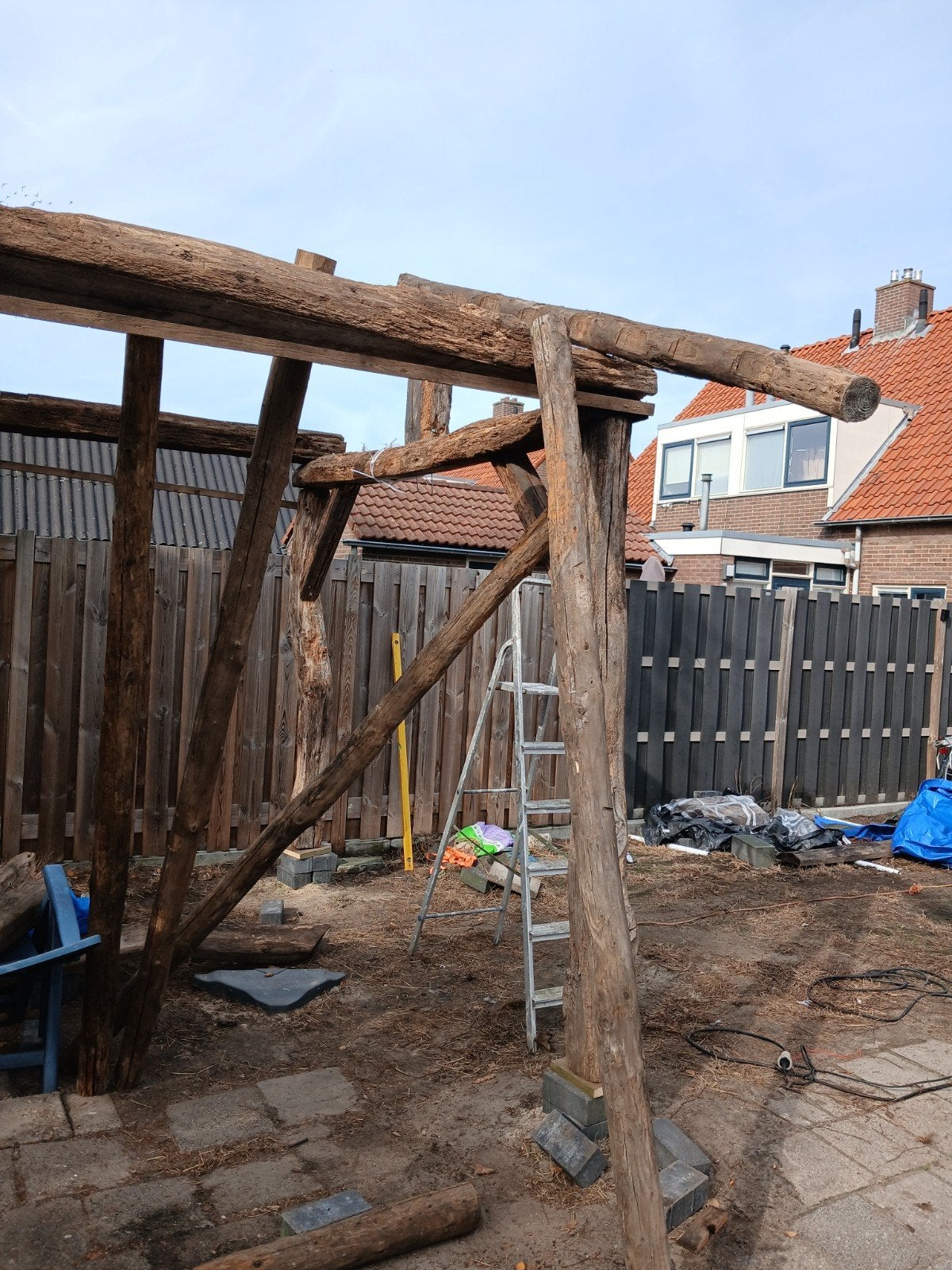 oude schuur/overkapping, Ophalen, Gebruikt