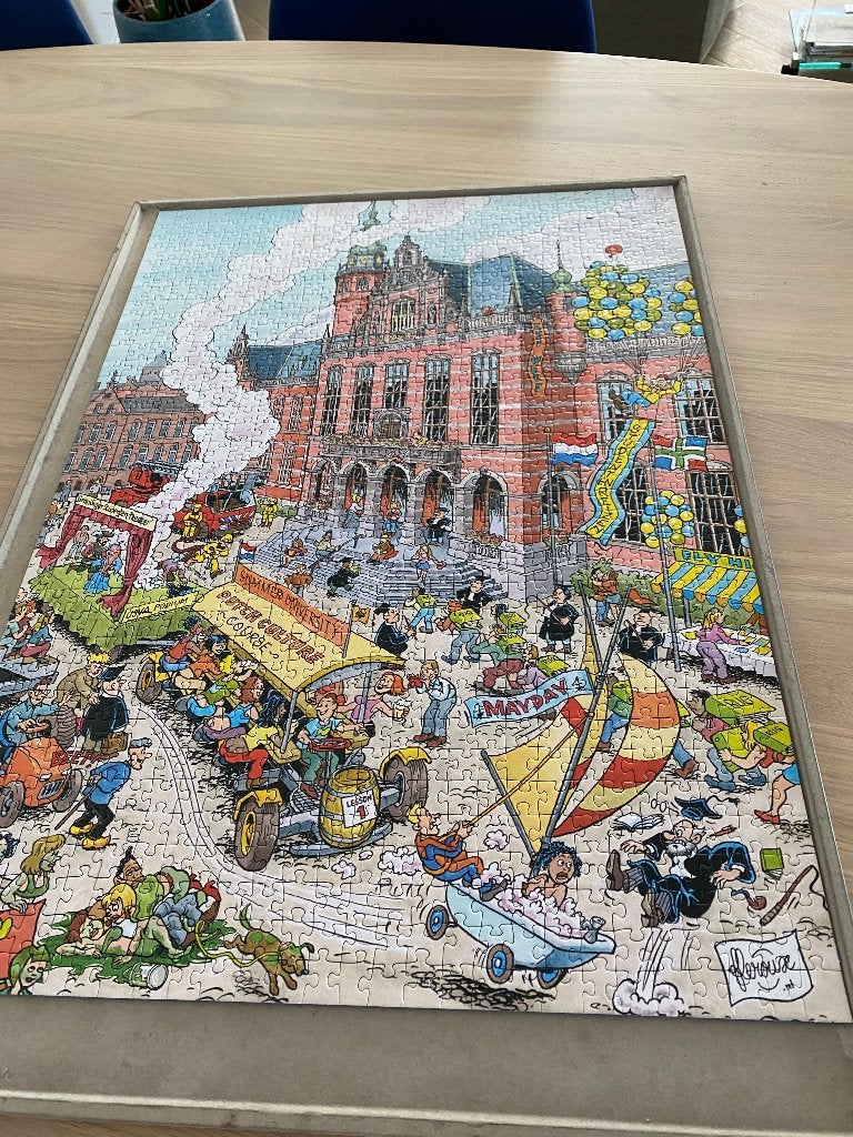 Ravensburger puzzel cities of the world. Groningen, Ophalen of Verzenden, 500 t/m 1500 stukjes, Zo goed als nieuw, Legpuzzel