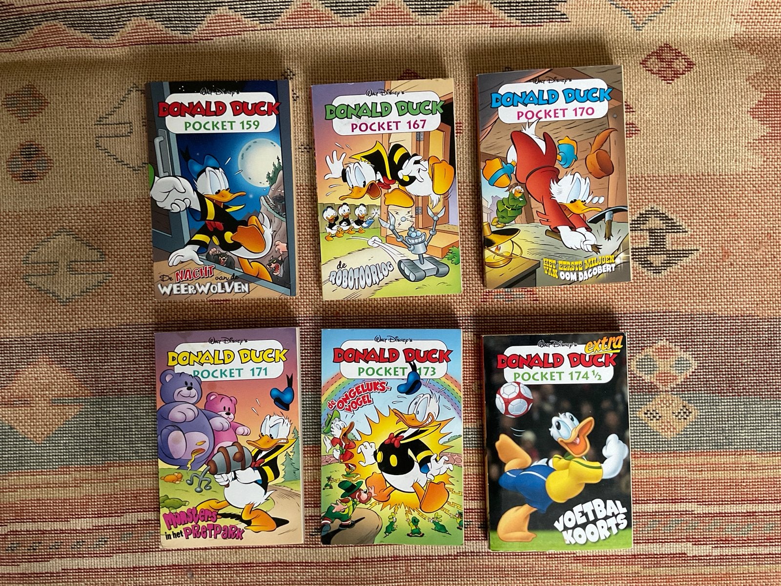 Donald Duck Pocket reeks - 6 stripboeken, Meerdere stripboeken, Ophalen of Verzenden, Gelezen