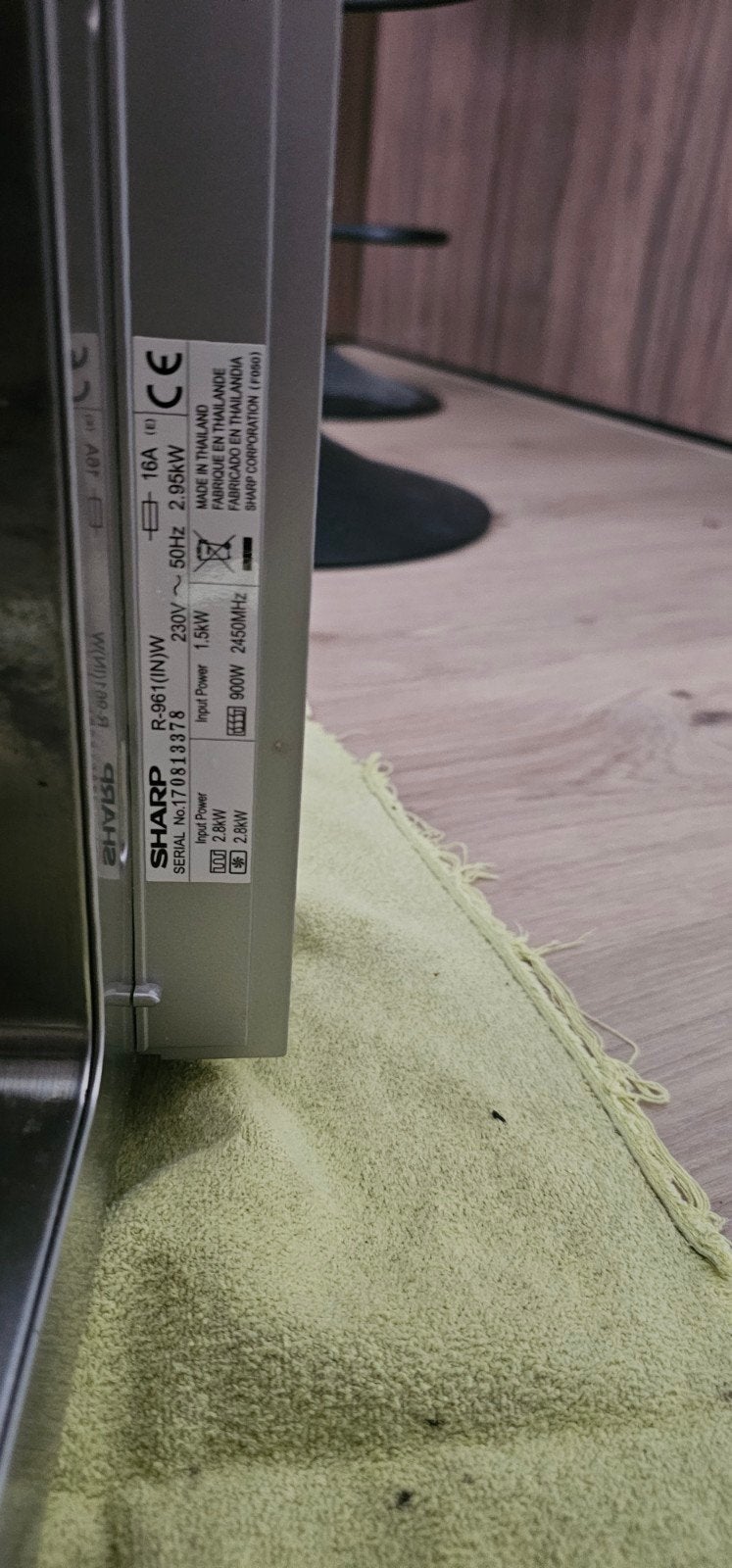 Sharp R-961(N)W Combimagnetron, Ophalen, Combimagnetron, Gebruikt, Inbouw