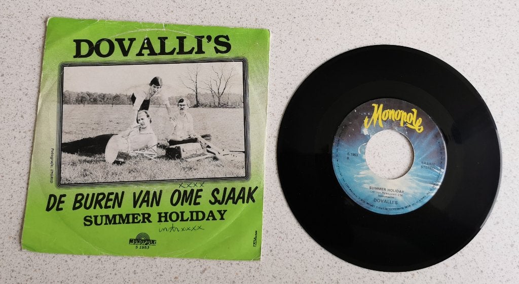 Single Dovalli's - De buren van ome Sjaak, Ophalen of Verzenden, Gebruikt, Overige formaten, Levenslied of Smartlap