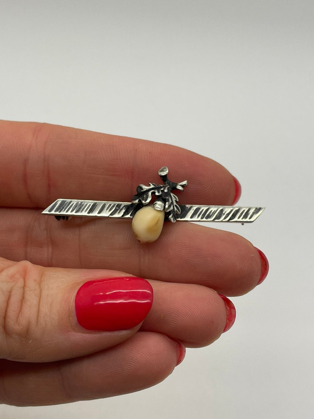 E388 Prachtige zilveren grandel broche jachttrofee, Sieraden, Tassen en Uiterlijk, Ophalen of Verzenden, Zilver, Broche