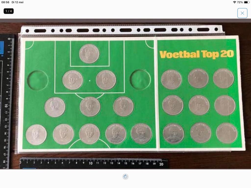 20 Oude Voetbal Top Penningen van o.a CRUIJFF, Verzamelen, Sportartikelen en Voetbal, Ophalen of Verzenden, Zo goed als nieuw