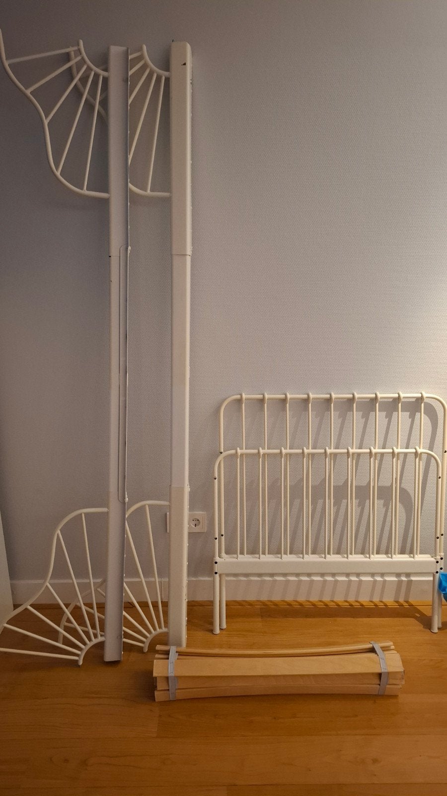IKEA Sundvik uitschuifbaar kinderbed wit, Ophalen, Eenpersoons, Wit, 80 cm