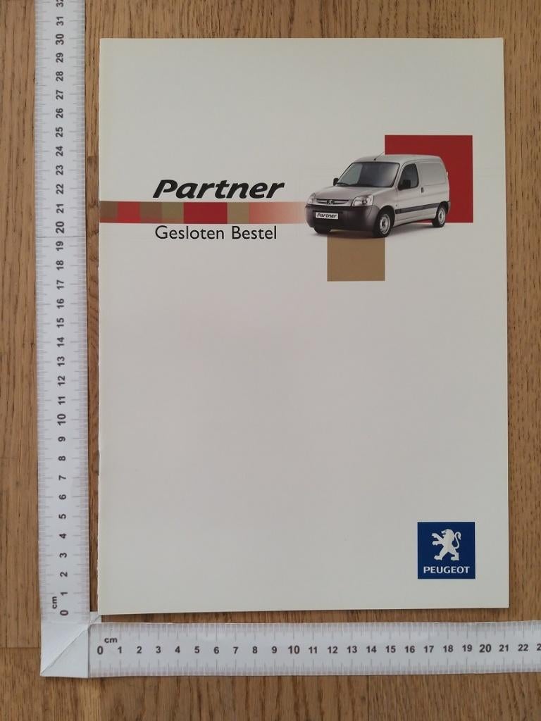 Peugeot Partner Bestel brochure 2002, Ophalen of Verzenden, Gelezen, Peugeot
