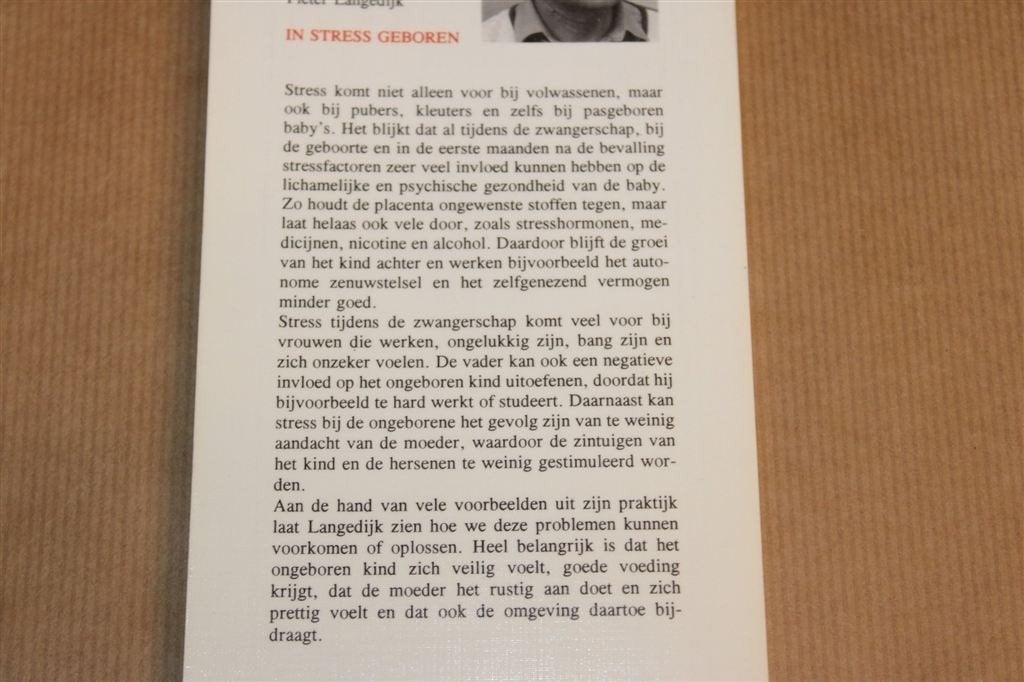 In Stress Geboren — Prenatale Stress & Babytherapie, Ophalen of Verzenden, Gelezen, Overige onderwerpen, Achtergrond en Informatie