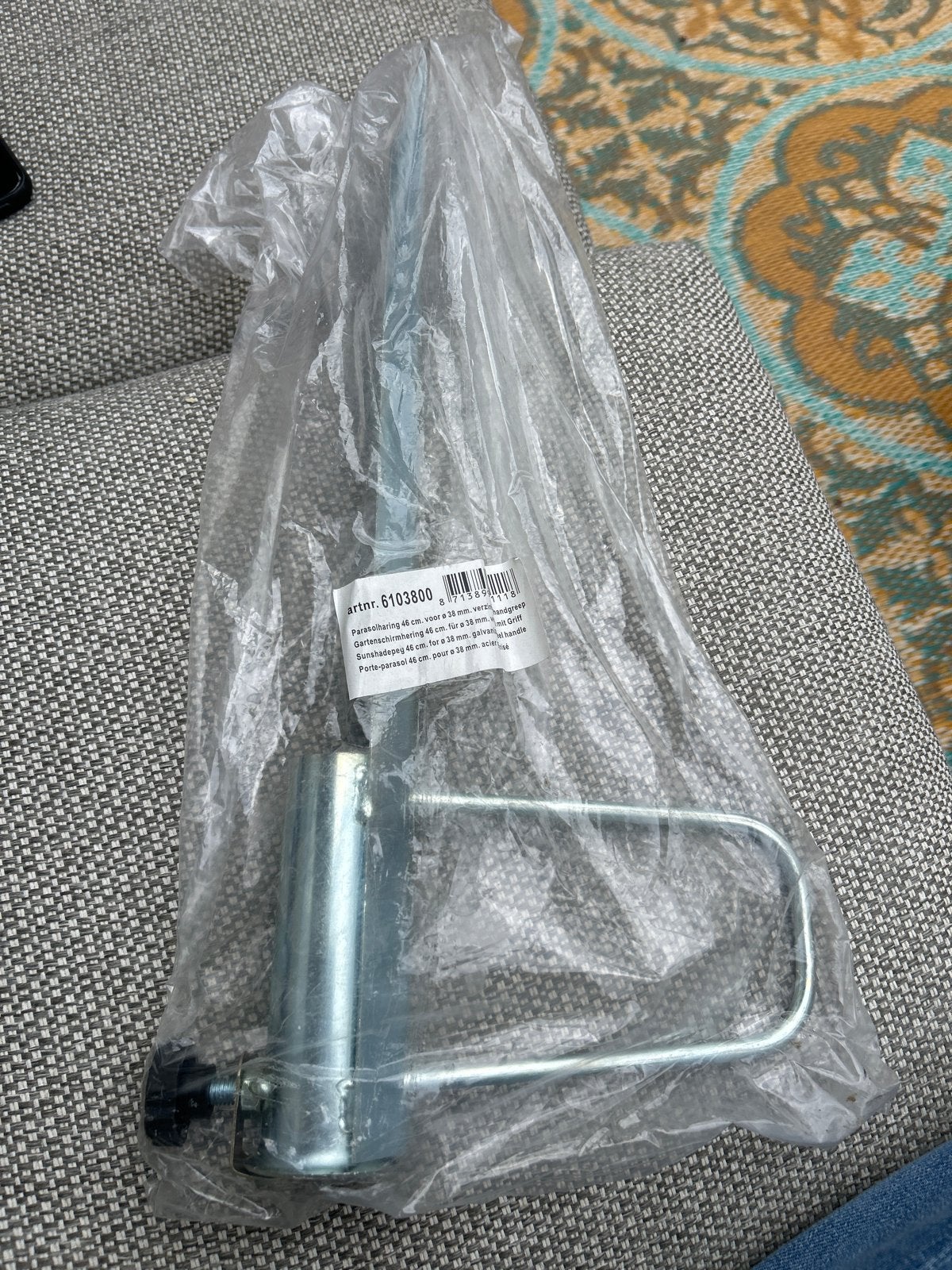 Parasolharing 46 cm voor Ø 38 mm - Nieuw in verpakking, Ophalen of Verzenden, Nieuw, Overige typen