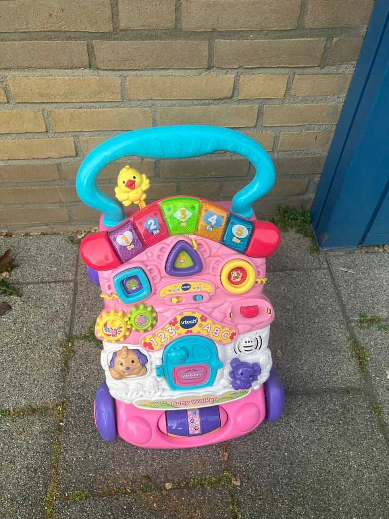 VTech Baby Walker Roze, Kinderen en Baby's, Speelgoed | Vtech, Ophalen, Zo goed als nieuw, 6 maanden tot 2 jaar