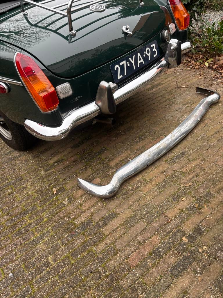 MGB Bumper - Achterbumper chroom, Gebruikt, Ophalen of Verzenden, Achter, Bumper