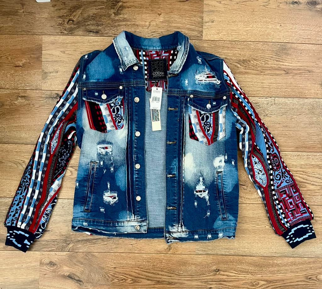 COOGI Native Blues Denim Jacket XL, Kleding | Heren, Jassen | Zomer, Nieuw, Maat 56/58 (XL), Blauw, Ophalen of Verzenden