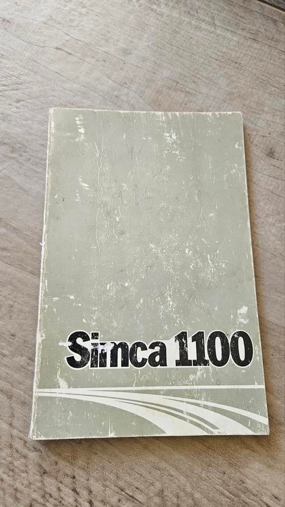 Simca 1100 instructieboekje 1974, Ophalen of Verzenden