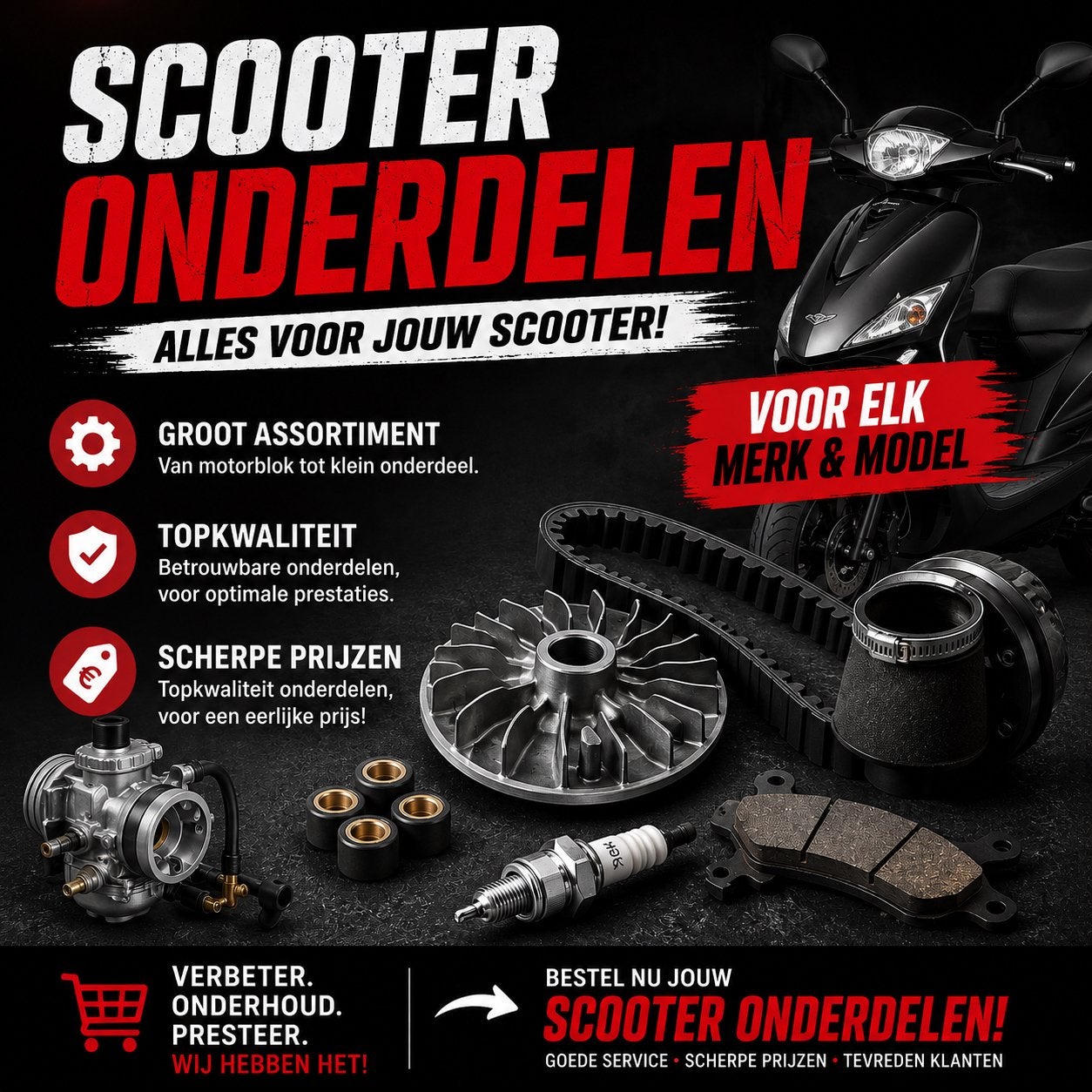 SCOOTER ONDERDELEN, Ophalen of Verzenden, Nieuw, Overige typen, Overige merken