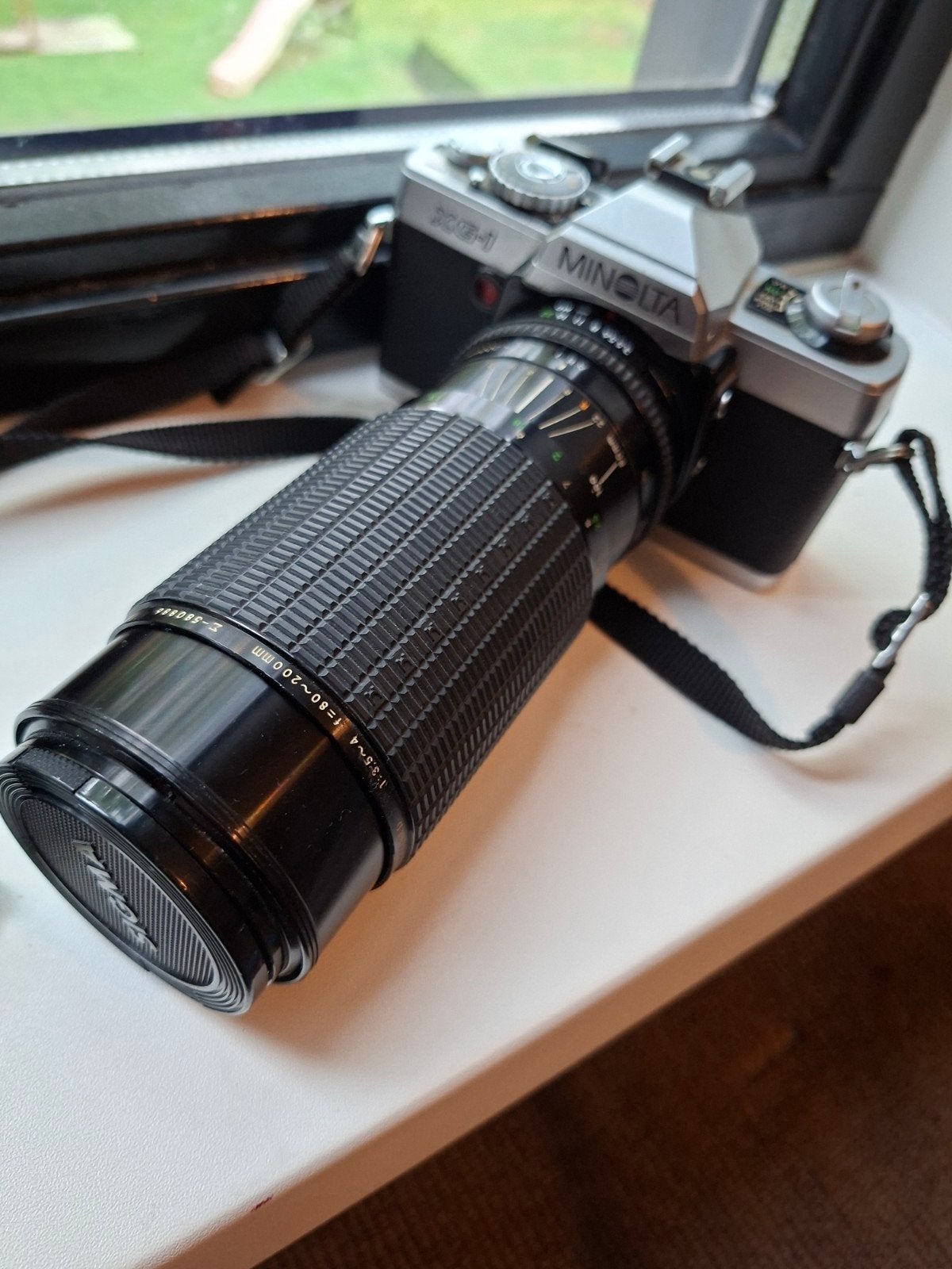 Minolta spiegelreflexcamera met lens - werking onbekend, Ophalen of Verzenden, Niet werkend, Spiegelreflex, Minolta