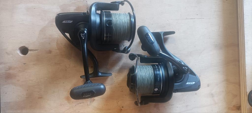 Fox FX9 molens met Korda gevlochten lijn, Watersport en Boten, Ophalen of Verzenden, Zo goed als nieuw, Molen