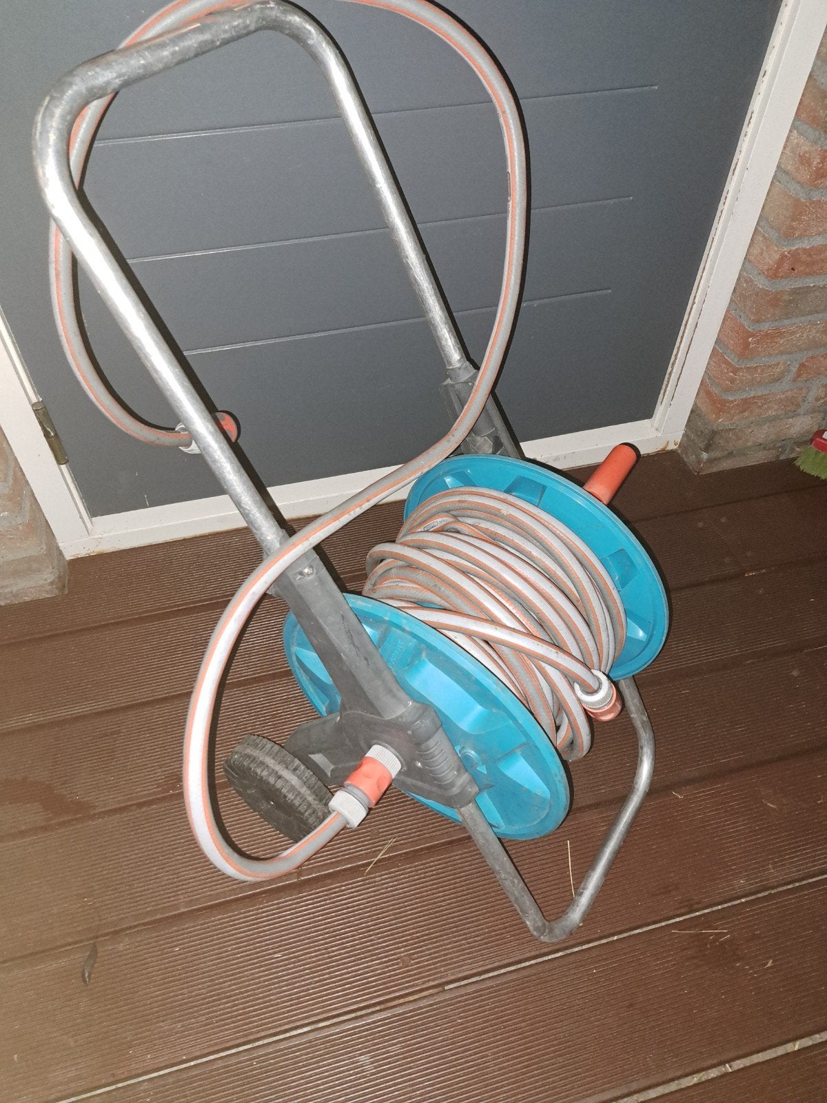 Gardena tuinslanghaspel met slang n, Tuin en Terras, Tuinslangen, Ophalen