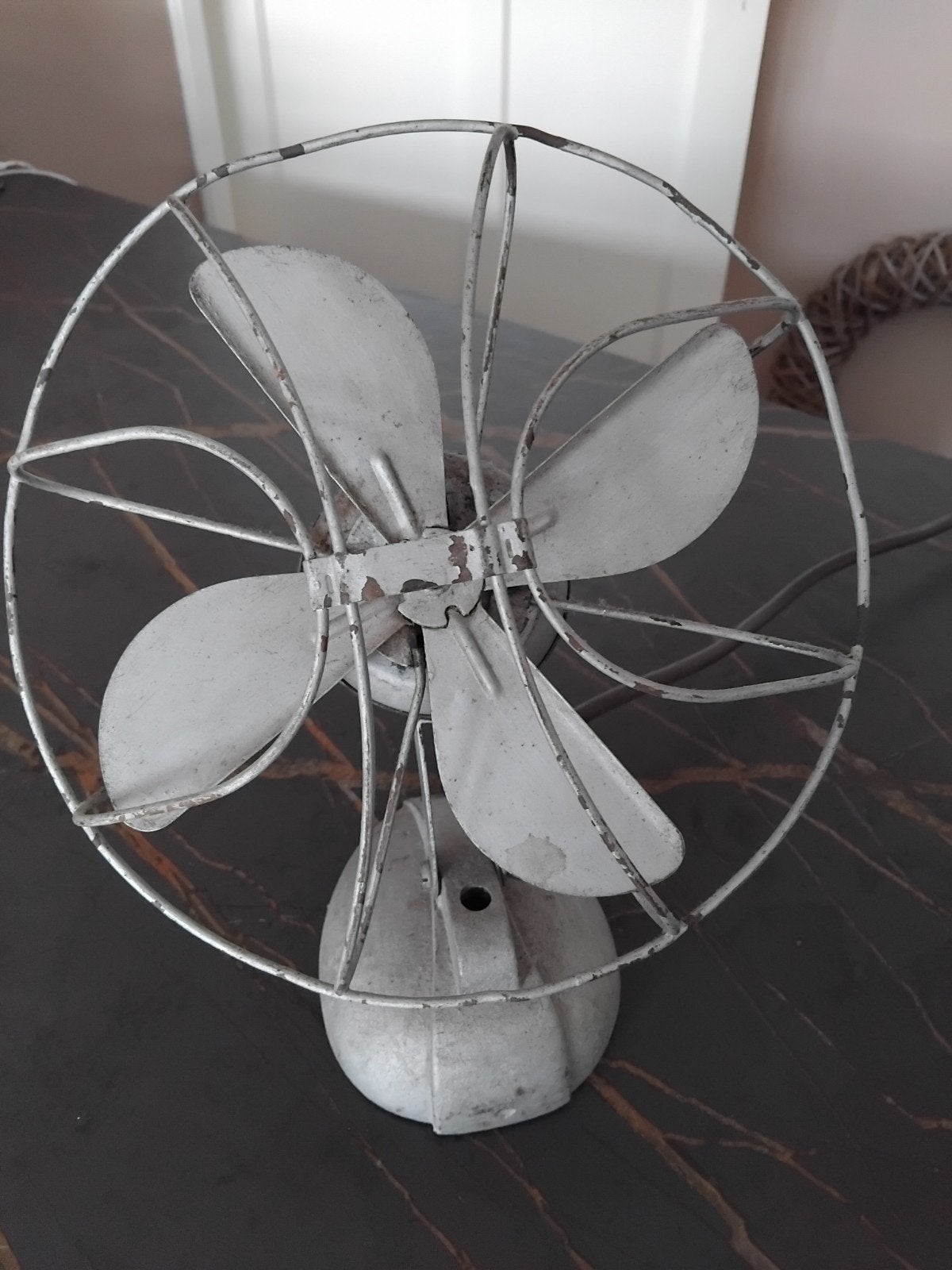 Vintage metalen ventilator - decoratief item, Ophalen of Verzenden