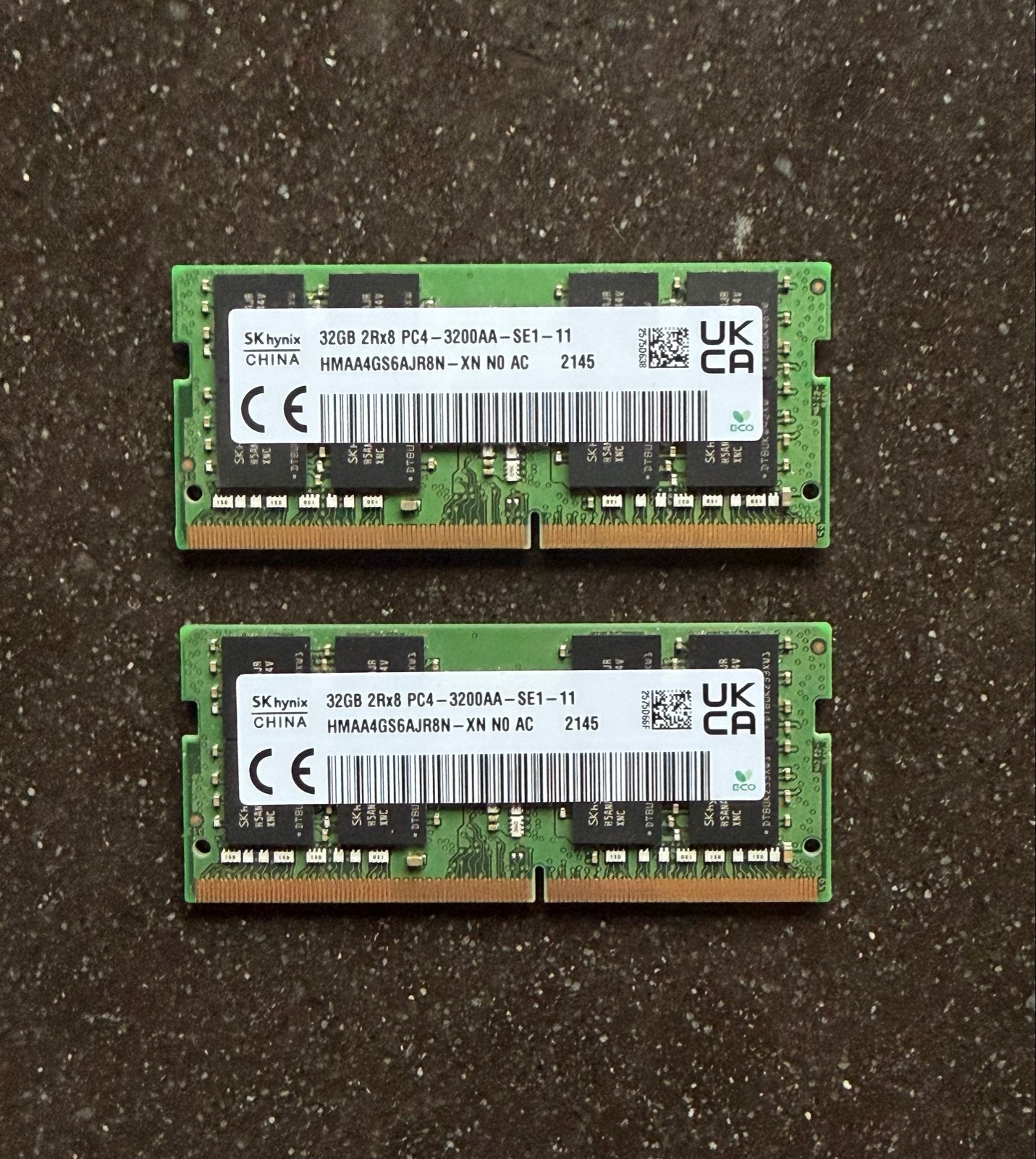 SK hynix 64GB Kit (2x 32GB) DDR4 SO-DIMM 3200MHz RAM, DDR4, Ophalen of Verzenden, Zo goed als nieuw, 64 GB
