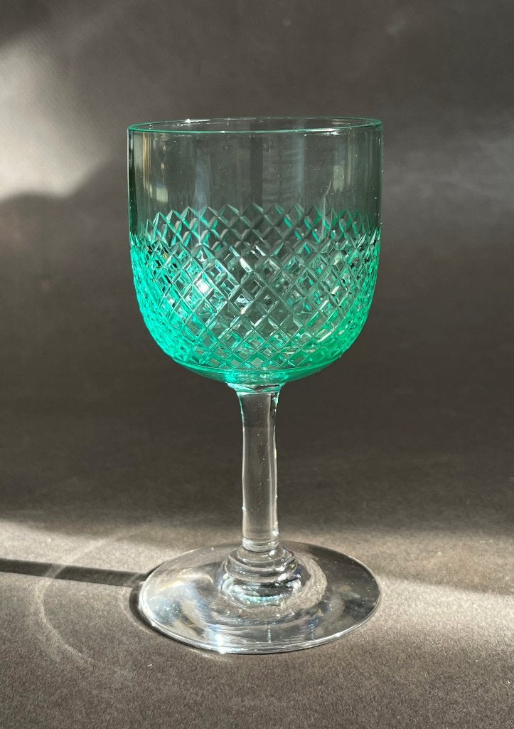 Annagroen Uranium glas wijnglas, Antiek en Kunst, Ophalen of Verzenden