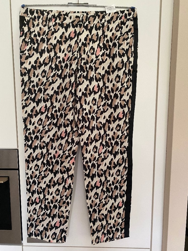 Linnen pantalon, Verzenden, Zwart, Maat 42/44 (L), Nieuw