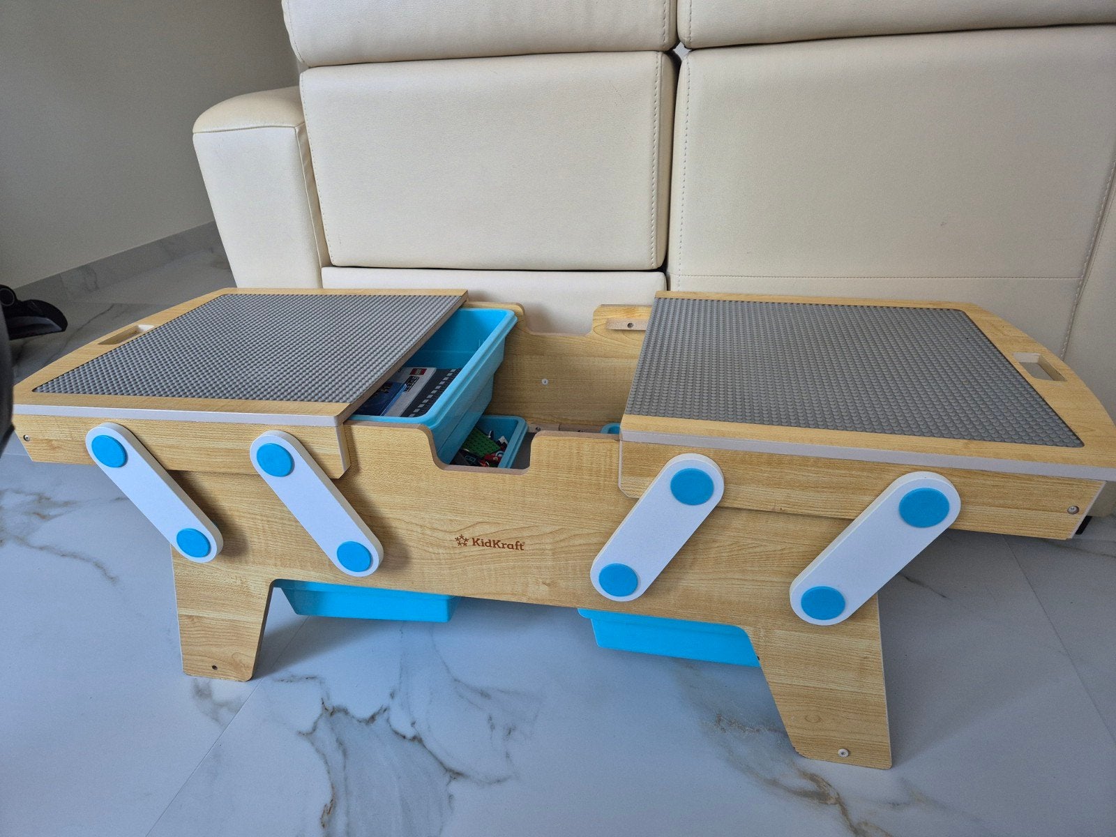 KidKraft LEGO Speeltafel met Opbergruimte en LEGO, Ophalen, Gebruikt, Overige merken