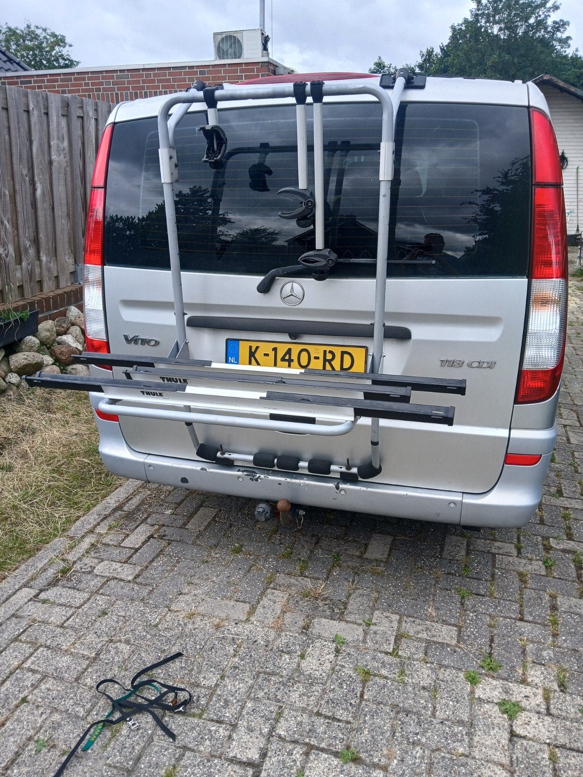 Fietsendrager thule vito, Ophalen of Verzenden, 3 fietsen of meer, Achterklepdrager